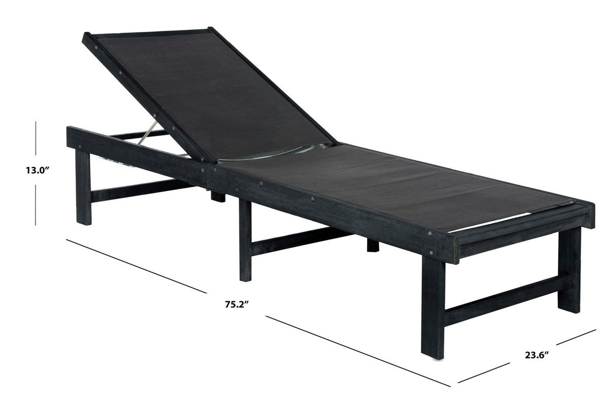 Manteca Lounge Chair – Adjustable Outdoor Acacia Wood Recliner