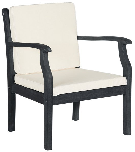 Anaheim 5-Piece Outdoor Coffee Set – Acacia Wood with Cushioned Armchairs