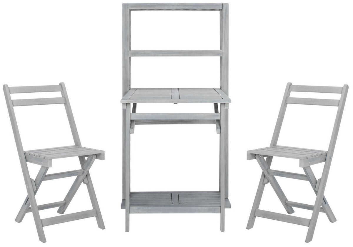 Griffen 3-Piece Balcony Dining Cabinet Set – Acacia Wood