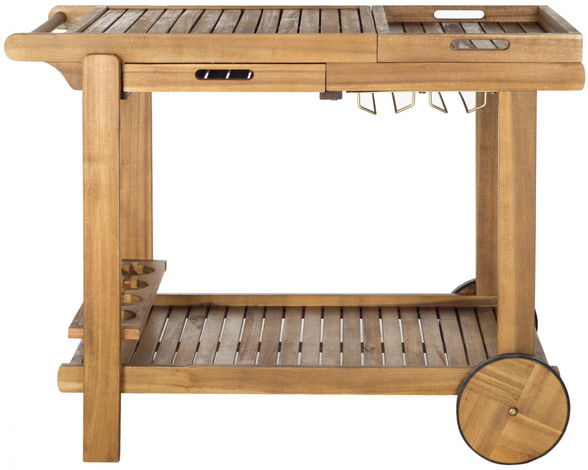 Orland Tea Trolley – Portable Acacia Wood Serving Cart
