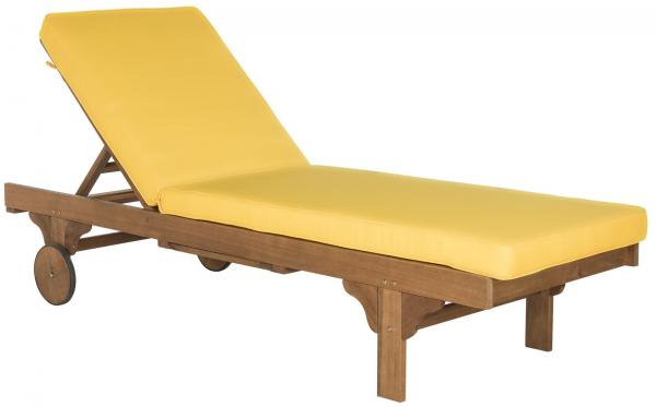 Newport Lounge Chair – Acacia Wood Outdoor Chaise Lounger