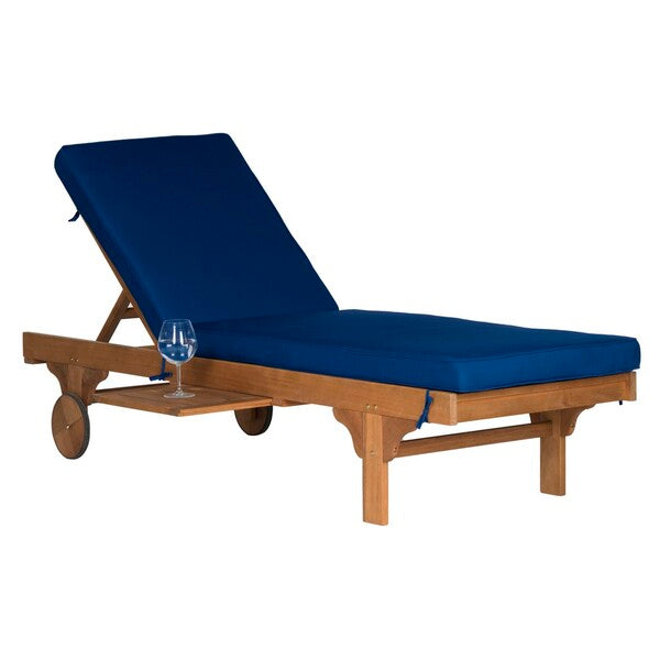 Newport Lounge Chair – Acacia Wood Outdoor Chaise Lounger