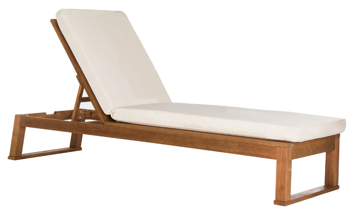 Solano Sunlounger – Eucalyptus Wood Frame with Cushion Comfort