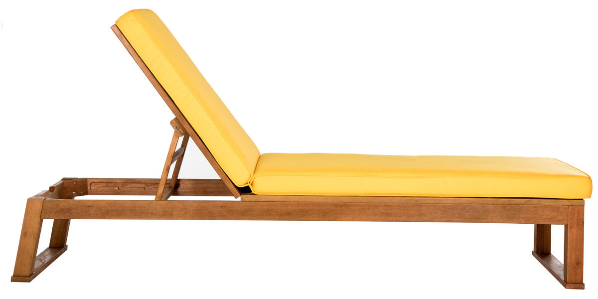 Solano Sunlounger – Eucalyptus Wood Frame with Cushion Comfort
