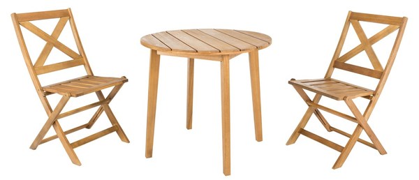 Barley Flower Shelf 3 Piece Bistro Set