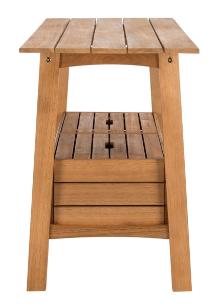 Bertie Outdoor Eucalyptus Wood Tea Trolley – Portable Entertaining Cart