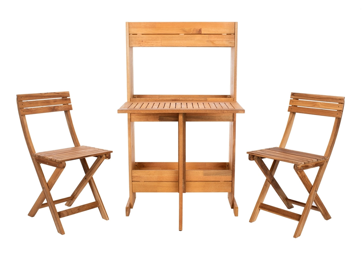 Barley 3-Piece Foldable Outdoor Bistro Set