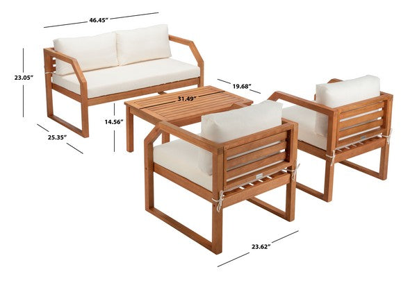 Dren 4 Piece Outdoor Living Set