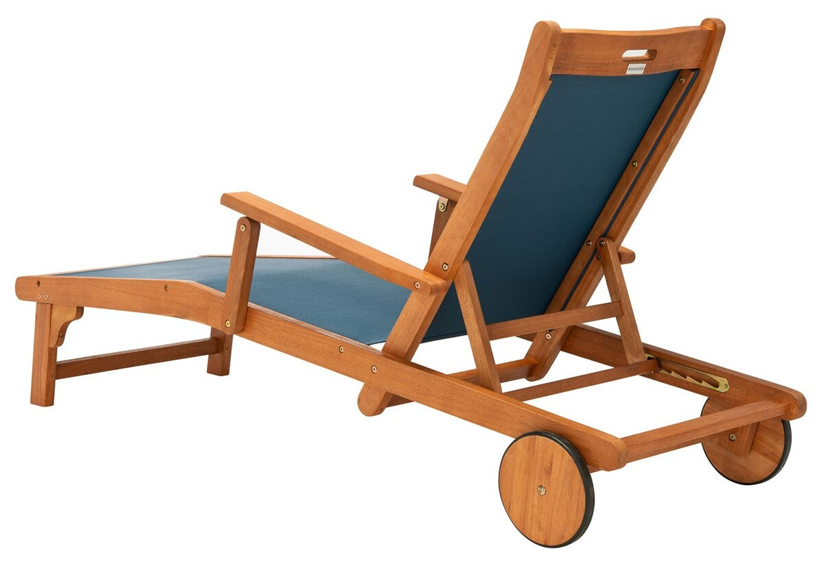 Kamson Sunlounger – Contemporary Eucalyptus Outdoor Lounger