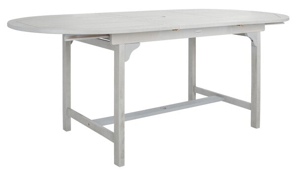 Hikaru Extendable Outdoor Dining Set – 7 Piece Acacia Wood Patio Table with Armchairs