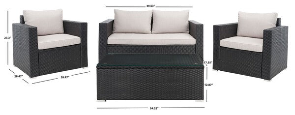 Machie 4 Piece Outdoor Living Set