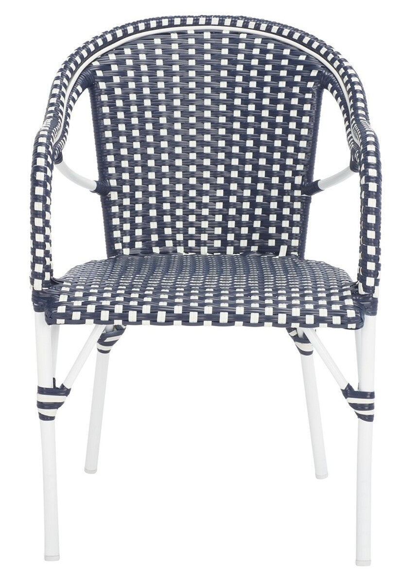 California Armchair – Faux Wicker & Aluminum Outdoor Bistro Chair