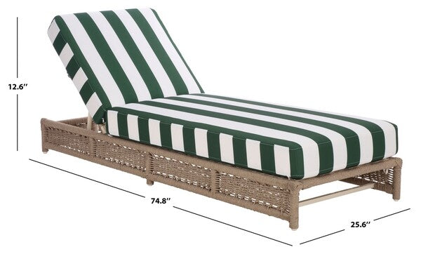 Callan Outdoor Lounger - Heather Tan Rattan