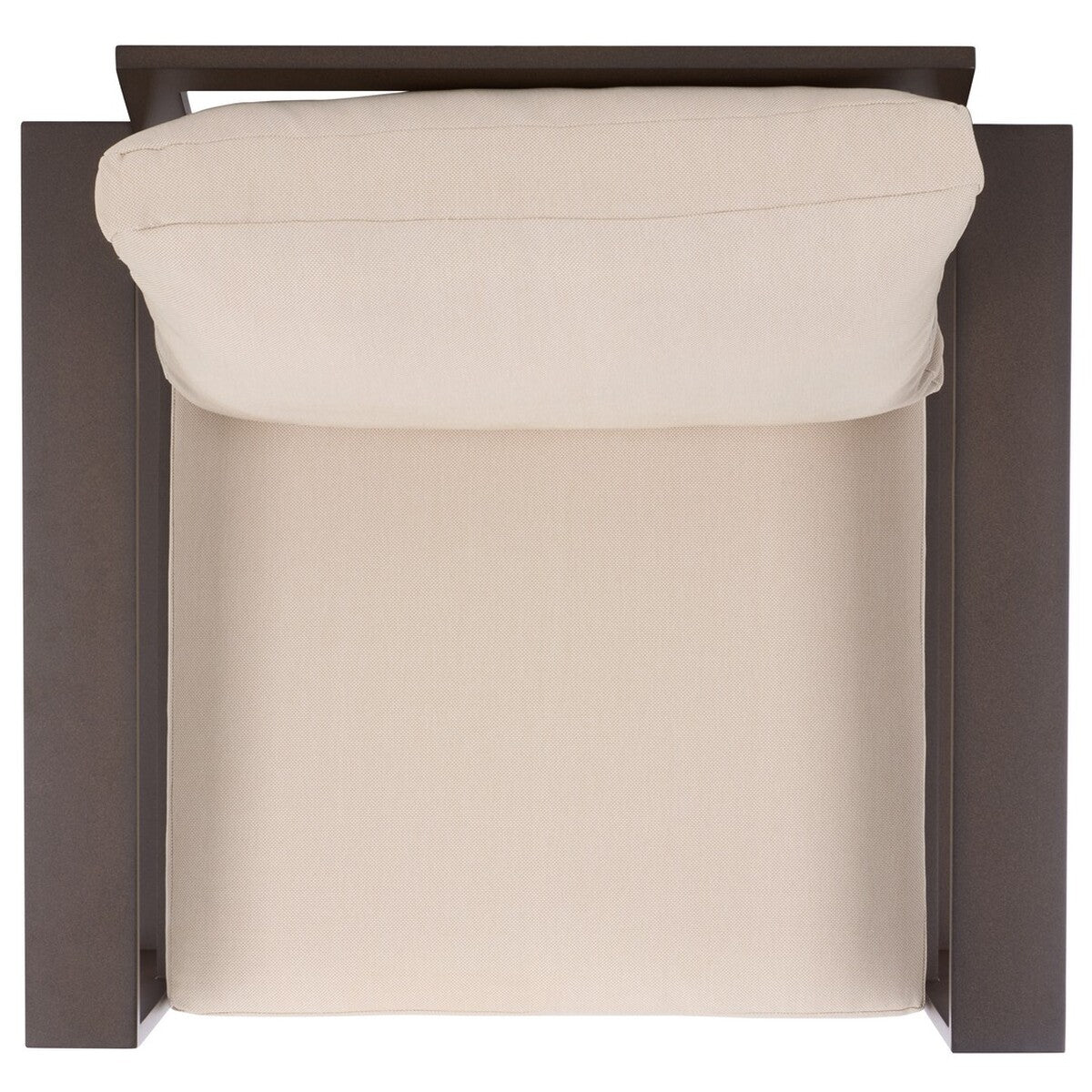 Fash Aluminum Outdoor Armchair Set of 2 – Modern Black & Taupe Patio Chairs