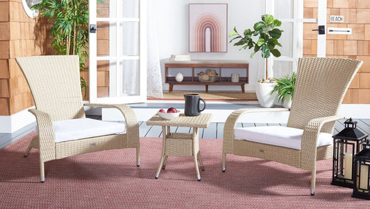 Edna 3 Piece Lounge Set – Wingback-Inspired Outdoor Elegance