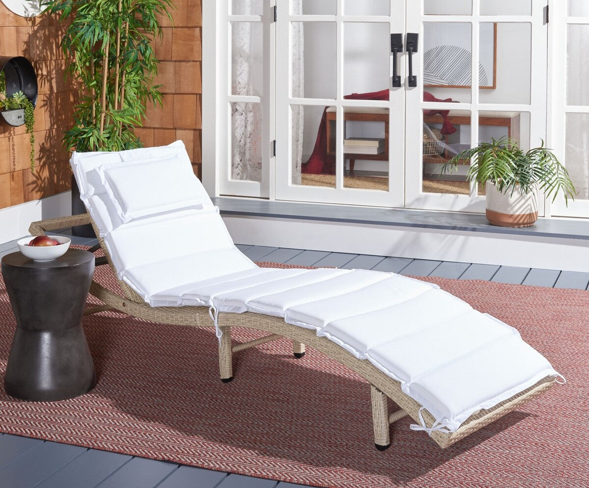 Colley Sunlounger – PE Rattan Frame with Cushion Comfort for Outdoor Lounging