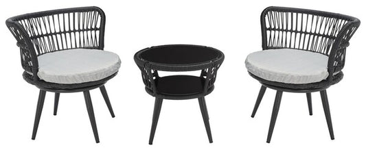 Kyomi 3 Piece Lounge Set – Light, Airy Comfort for Any Outdoor Space