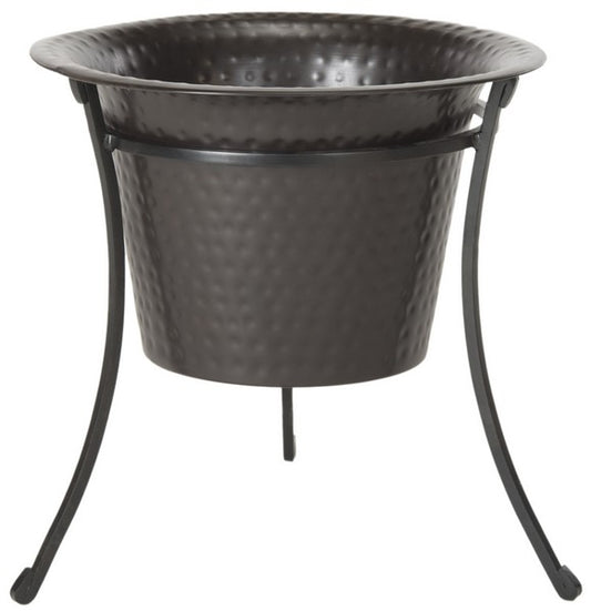 Barbados Fire Pit – Compact Hammered Iron Wood-Burning Fire Pit