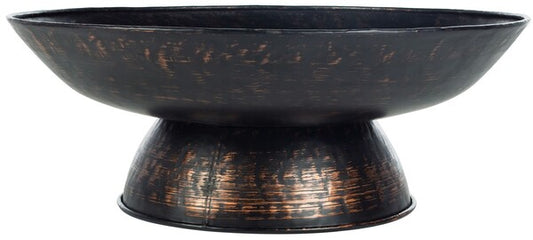 Grenada Fire Pit – Low-Profile Black Iron Wood-Burning Fire Pit