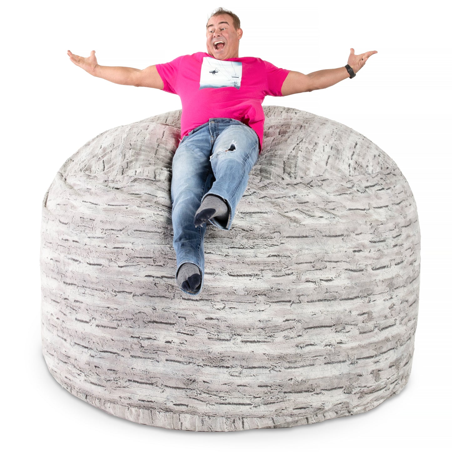 Luxe Faux Fur Giant Bean Bag Chair