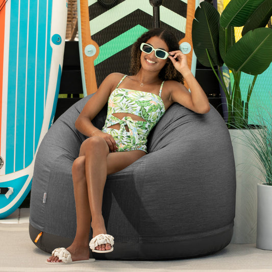 Palmetto Large Round Outdoor Bean Bag Club Chair
